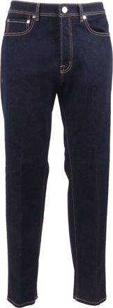 PESERICO Straight Leg Blue Denim Jeans