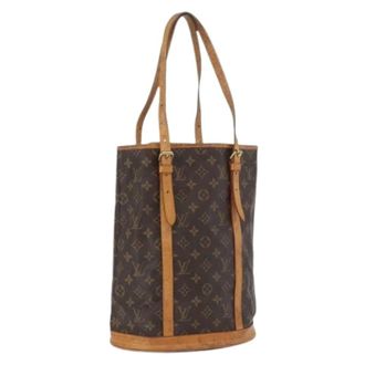 Louis Vuitton Pre-owned Bucket Bags, female, Brown, Size: ONE SIZE Pre-owned Bucket Bag
