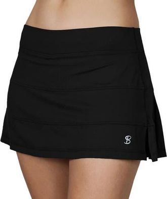 Sofibella UV Colors 13in Womens Tennis Skirt in Black at Nordstrom, Size X-Large