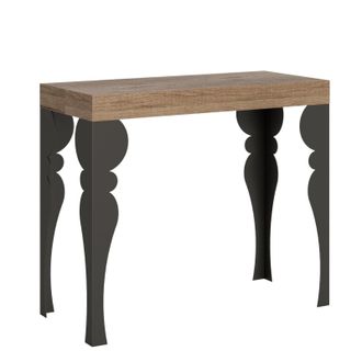 Itamoby Tavolo Consolle lecce Allungabile In Legno Per Sala Da Pranzo -allungabile Fino A 196 Cm / Classic / Quercia