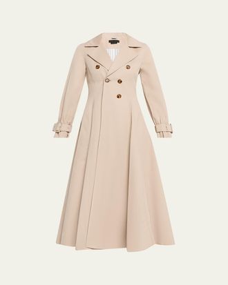 Alice & Olivia Ellie Godet Trench Coat