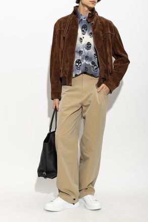 Alexander McQueen Shirt With A Distinctive Skull Motif, Mens, Grey