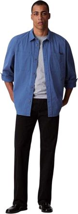 Calvin Klein Heren Chambray Overhemd (Blauw)