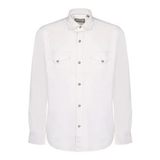 Canali Overhemden, Heren, Wit, XL, Csl 7066 Shirt