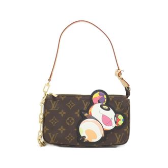 Louis Vuitton Brown Coated Canvas Pochette Pouch (Pre-Owned)