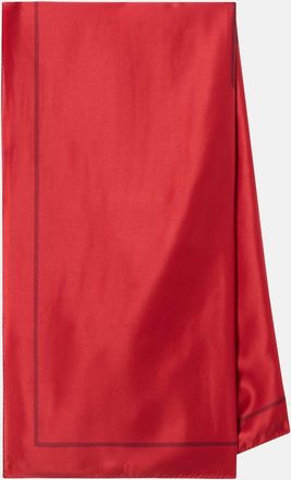 Saint Laurent Cassandre printed silk charmeuse scarf