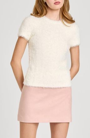Wayf Hannah Short Sleeve Sweater in Ivory at Nordstrom, Size X-Small