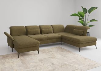 Sit&more Wohnlandschaft »Emely, inkl. Sitztiefenverstellung« wahlweise mit Bettfunktion,Bettkasten,Kopf- & Armteilverstellung