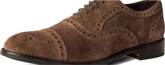 Anthony Veer Ford Quarter Brogue Mens Brown Suede Wingtip Dress Shoes HTAT1159
