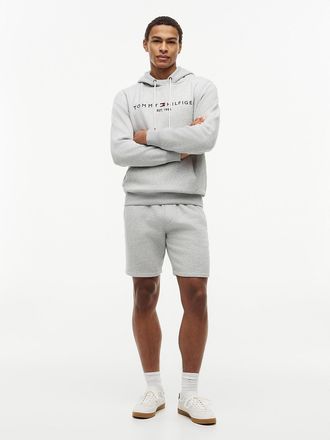 Tommy Hilfiger Mens Embroidered Tommy Logo Sweatshort - Grey Heather - XXXL