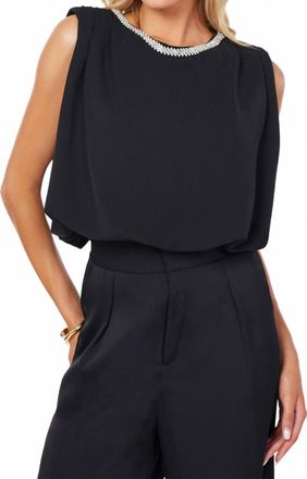 Bishop + Young Monroe Bubble Hem Top In Black