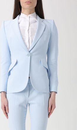 Alexander McQueen Jacket MCQUEEN Woman color Sky Blue