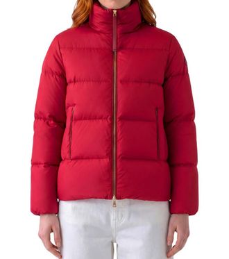 Moncler Red Turtle Neck Jacket