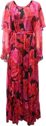Blumarine Dames, Jurken, Rood, Maat: XS Zijde