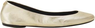 Lanvin The Metallic Leather Ballerina Flat in Gold at Nordstrom, Size 39 Eu