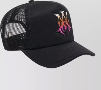 Amiri logo-patch trucker cap