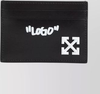 Off-white compact jitney quote credit card case