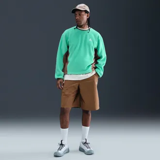 Nike Mens Nike ACG Orb Weaver UV Repel Oversized Shorts in Brown | HJ2887-235