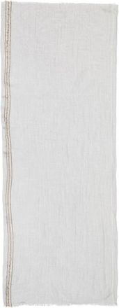 Johnstons of Elgin Cyrus Wool, Cashmere & Silk Scarf in Light Grey at Nordstrom