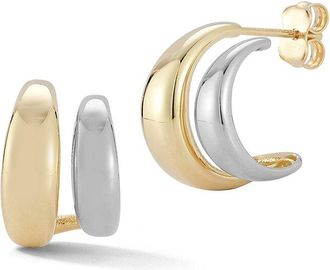 Ember Fine Jewelry 14K Double Hoop Earrings