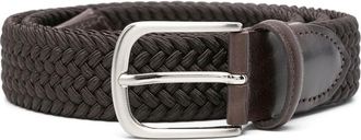 Eraldo Leather-trim Interwoven Belt