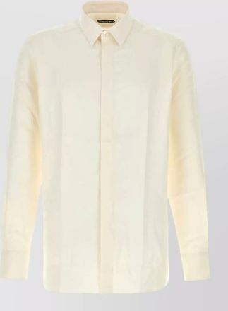 Tom Ford twill shirt long sleeves button collar