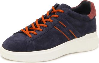 Hogan H580 Allacciato - Heren - Sneakers - Blauw - 40 EU - Leer - Schoenen