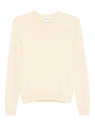 Eric Bompard Kasjmier trui met ronde hals - Geel