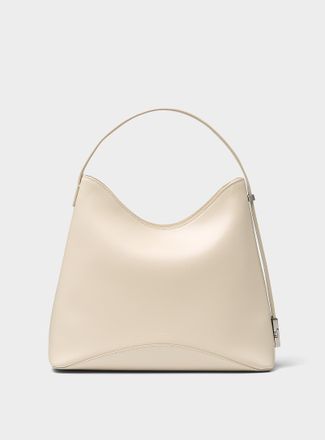 Osoi Womens Egg smooth ecru leather bag