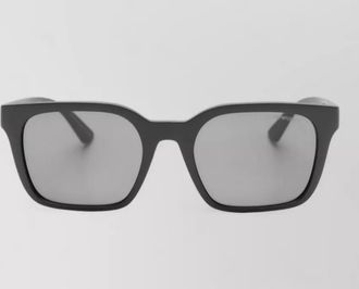 Emporio Armani square frame sunglasses nose pads tinted lenses