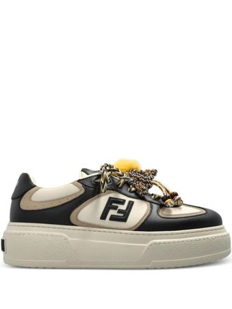 Fendi BlackWhite Logo Sneakers
