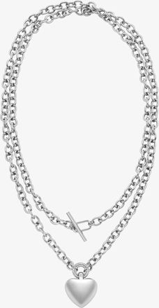 Michael Kors Pav&eacute; Puffy Heart Pendant Necklace