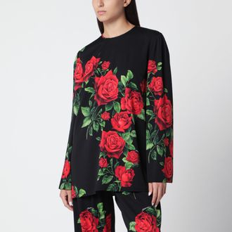 Dolce & Gabbana Blusa in seta con stampa floreale
