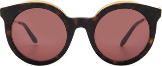 Cartier Panthere de Cartier Burgundy Phantos Ladies Sunglasses CT0118S 002 52