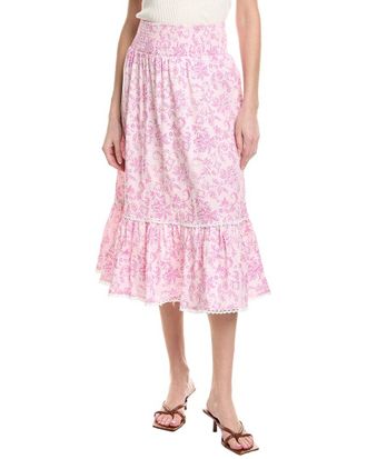Sail to Sable Ruffle Midi Skirt