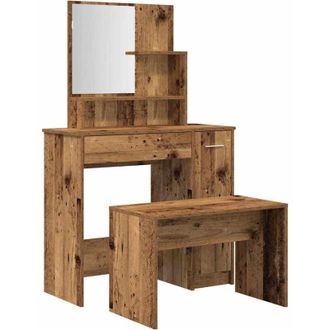 vidaXL Tocador De Madera Antigua De Ingenier&iacute;a Vidaxl