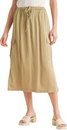 Wishlist Cargo Midi Skirt in Soft Olive at Nordstrom Rack, Size Medium