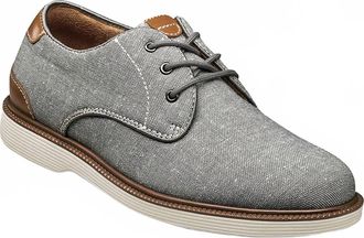 Florsheim Junior Boys Highland Canvas Plain Toe Oxford Shoes In Taupe