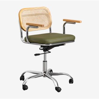 Sklum Silla De Escritorio En Polipiel Tento Sklum Verde Army