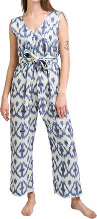 Mata Traders Jana Tie-Dye Jumpsuit In Seashore Ikat
