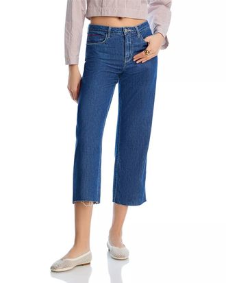 L'agence Wanda High Rise Cropped Straight Jeans In Spokane