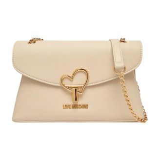 Love Moschino Shoulder Bags, female, Beige, Size: ONE SIZE Medium Shoulder Bag