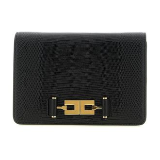 Elisabetta Franchi Bolso de mano efecto lagarto - Bags - Mujer - Negro - ONE SIZE