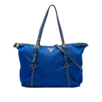 Prada Pre-owned Satchel - Dames - Vintage Shopper - Blauw - ONE Size - Leer - Vintage