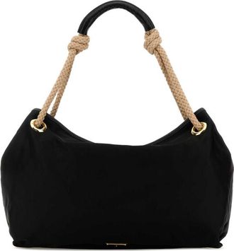 Prada Black Fabric Shopping Bag