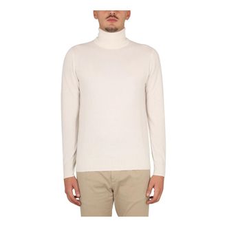 Aspesi Cashmere Knitwear, male, Beige, Size: L Turtleneck Sweater