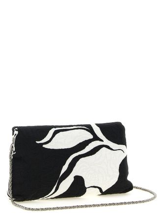 Dries Van Noten Jacquard Graphic Clutch - Black