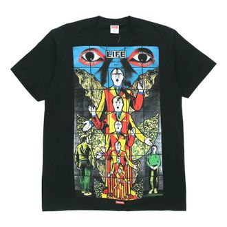 SUPREME SS19 Gilbert George LIFE Black Tee SUP-SS19-533