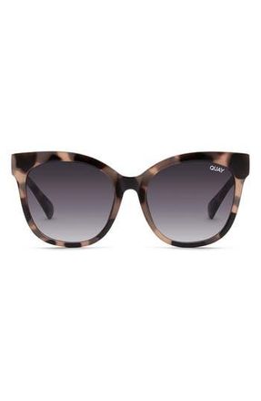 Quay Its My Way 53mm Gradient Cat Eye Sunglasses in Mlktort Smk at Nordstrom Rack