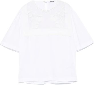 Vivetta Top con ricamo - Bianco
